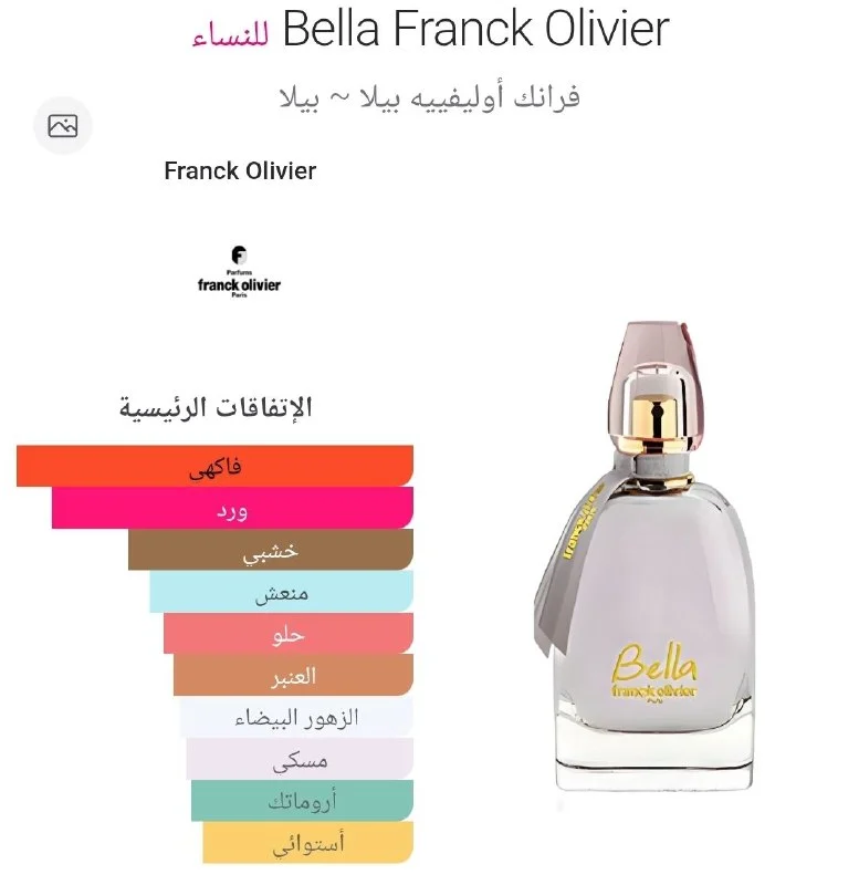 عطر بيلا من فرانك اوليفير 75 مل